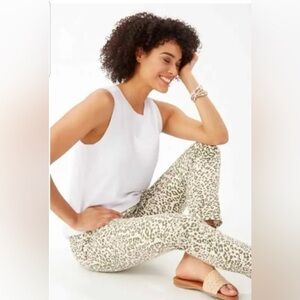 Tommy Bahama Ella Twill High Rise Ankle Coconut Jeans